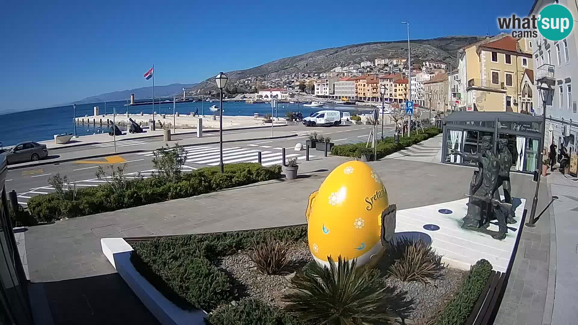 Live webcam Senj riva – fronte mare
