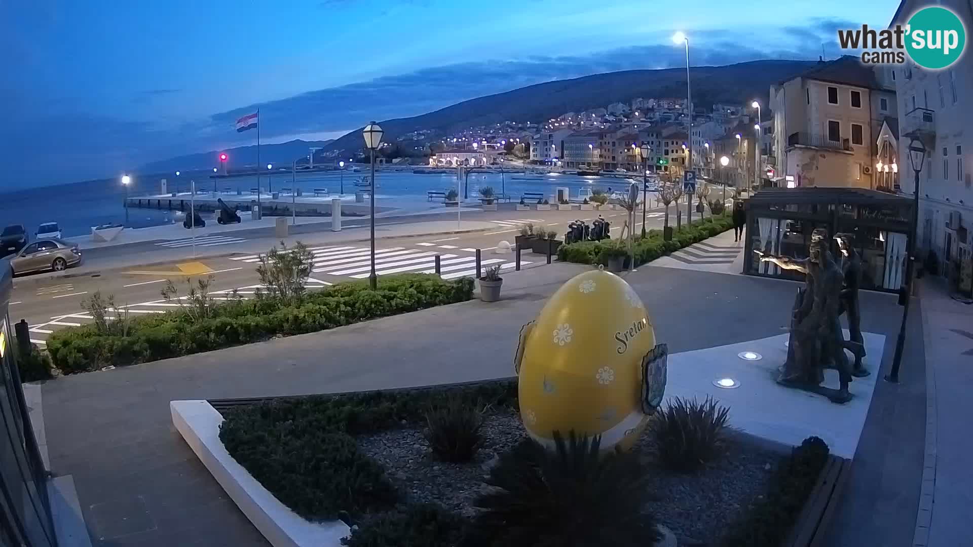 Live webcam Senj riva – seafront – Croatia