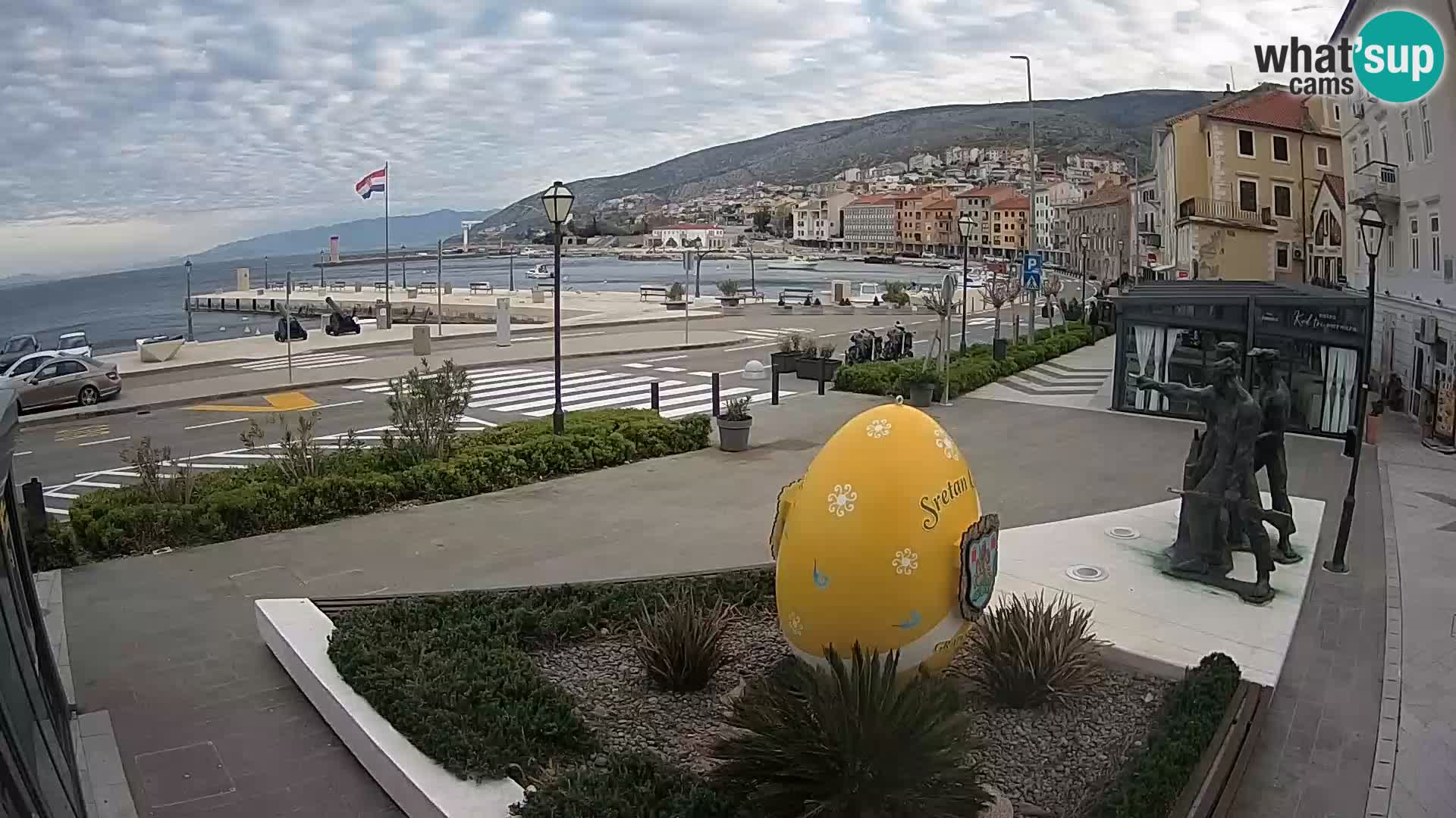 Live-Webcam Senj Riva – direkt am Meer – Kroatien