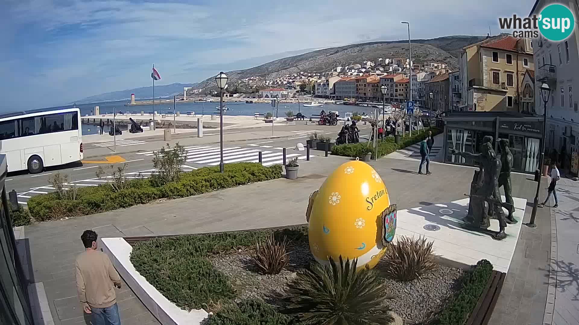 Live-Webcam Senj Riva – direkt am Meer – Kroatien