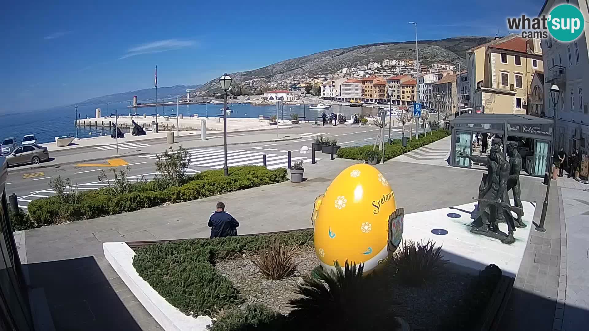 Live webcam Senj riva – seafront – Croatia