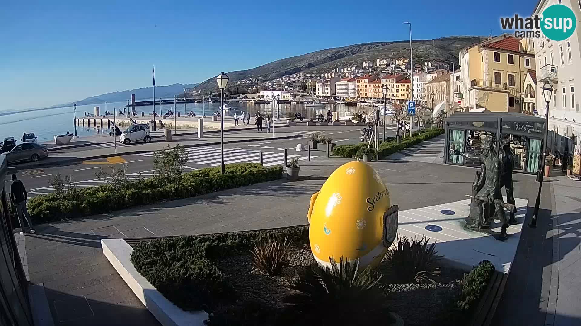 Spletna kamera v živo Senj riva – Hrvaška