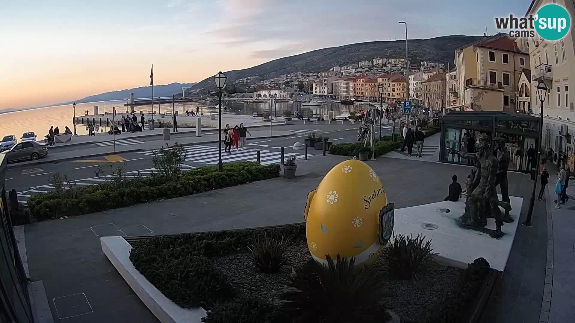 Spletna kamera v živo Senj riva – Hrvaška