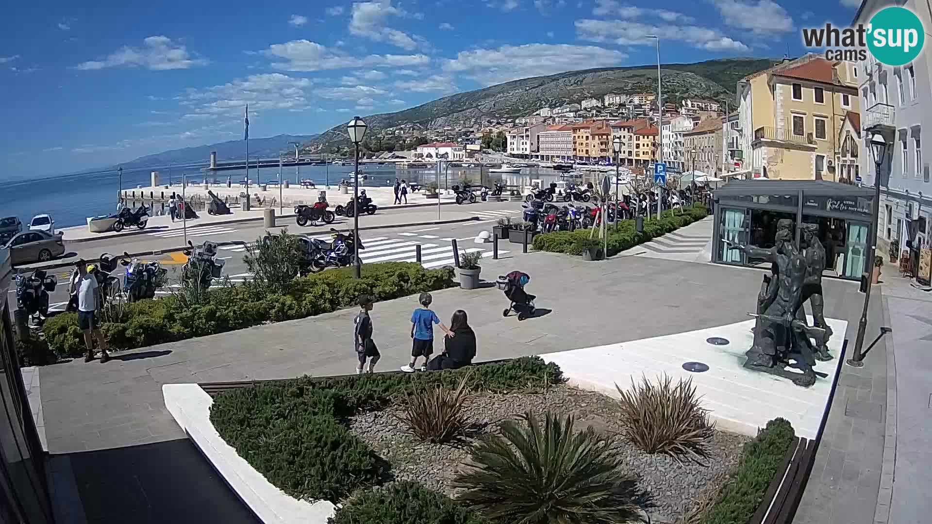 Live-Webcam Senj Riva – direkt am Meer – Kroatien