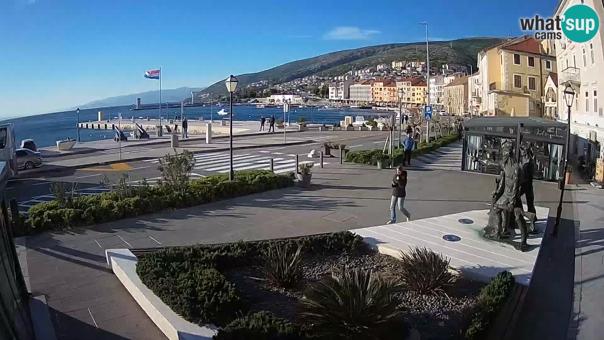 Spletna kamera v živo Senj riva – Hrvaška