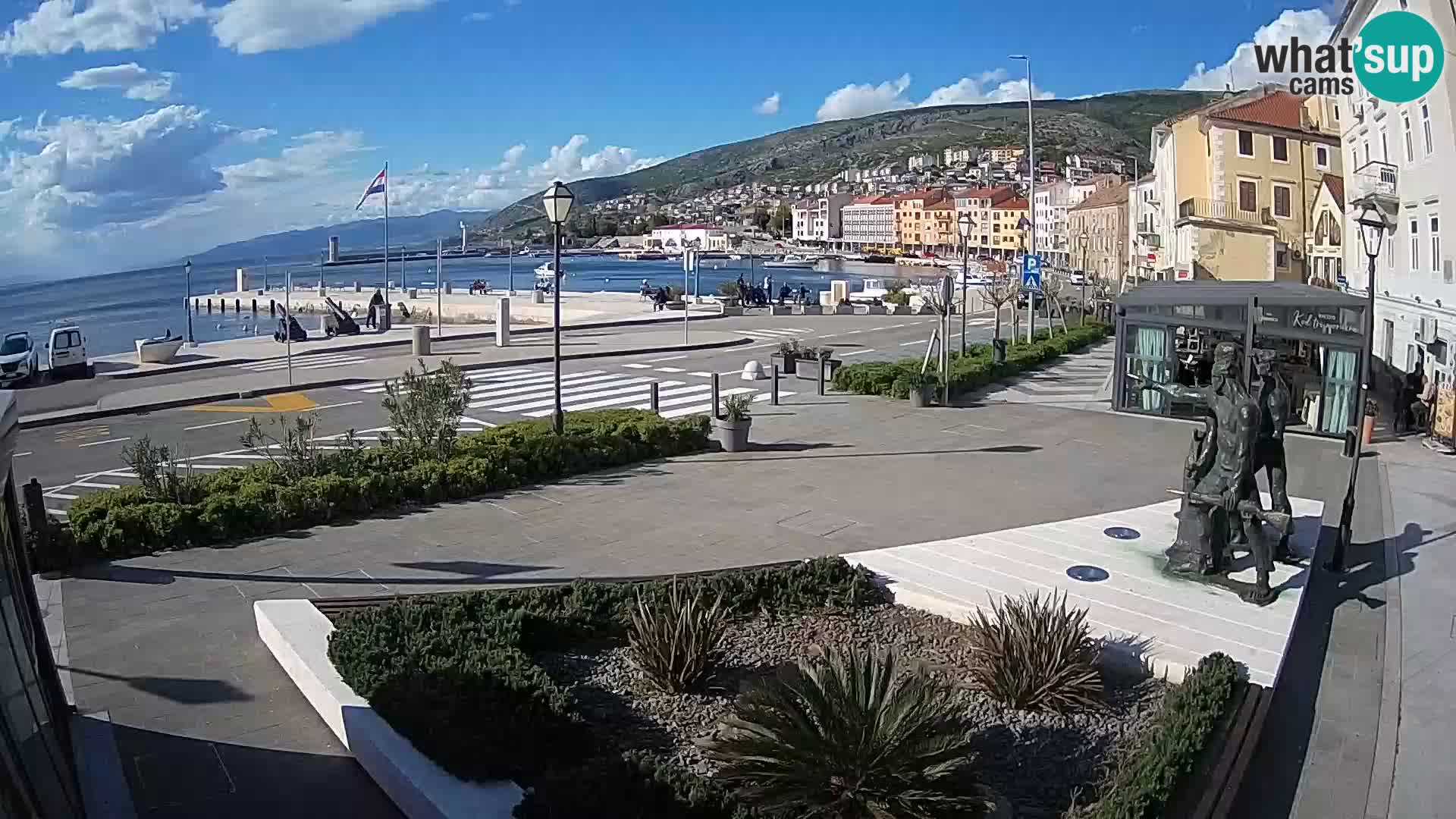 Live-Webcam Senj Riva – direkt am Meer – Kroatien