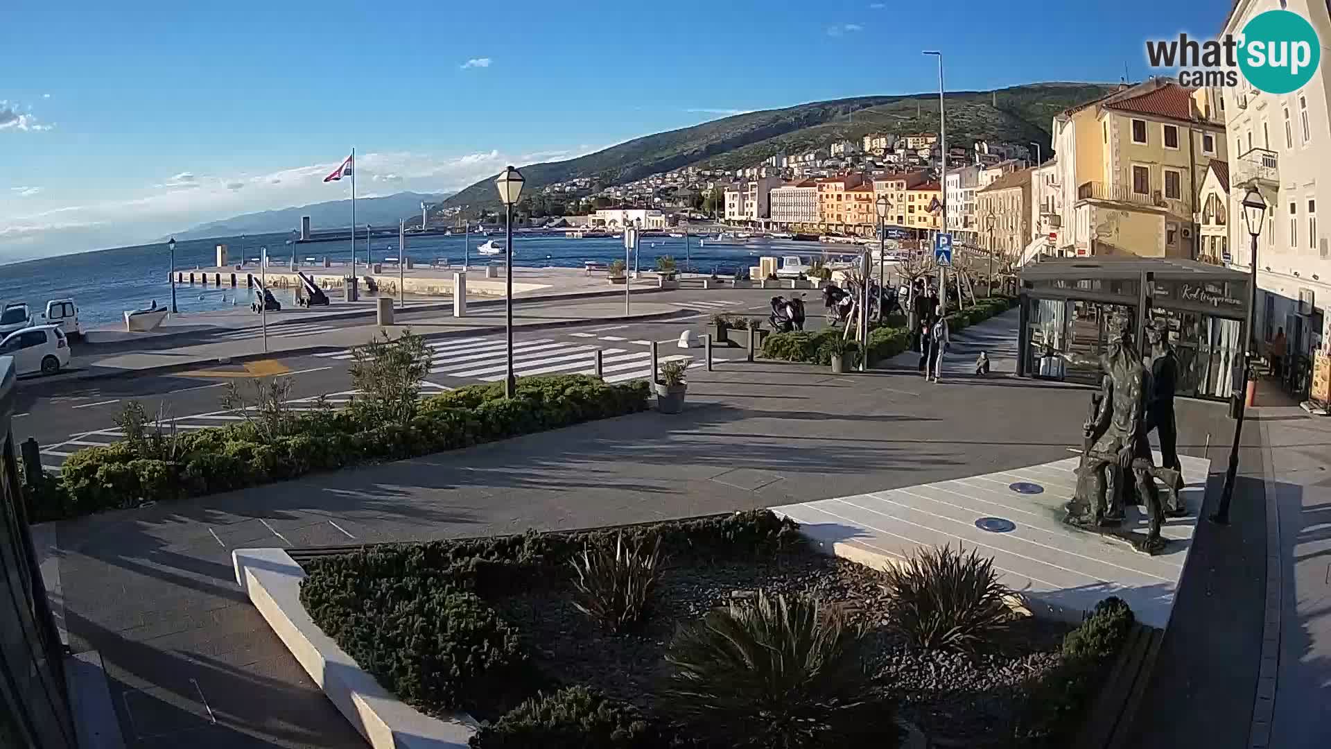 Live-Webcam Senj Riva – direkt am Meer – Kroatien
