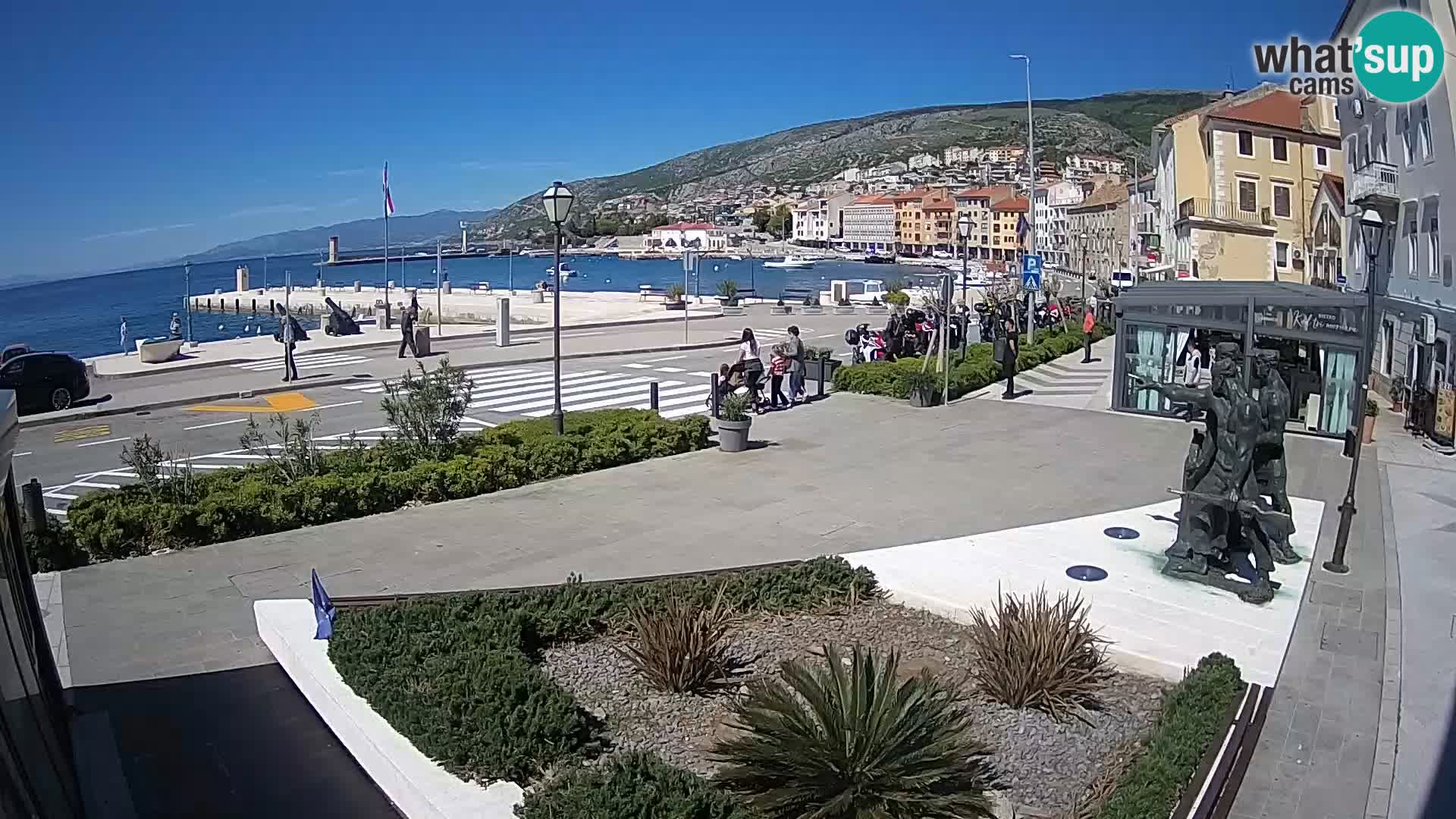 Live webcam Senj riva – seafront – Croatia