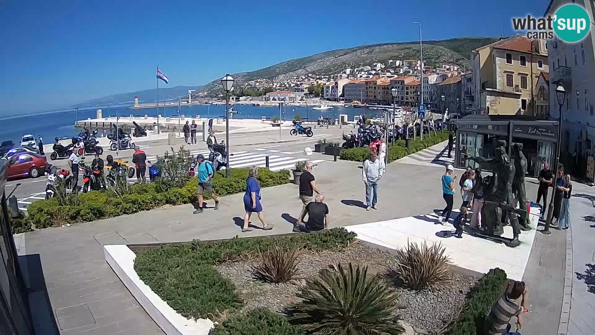 Live webcam Senj riva – fronte mare