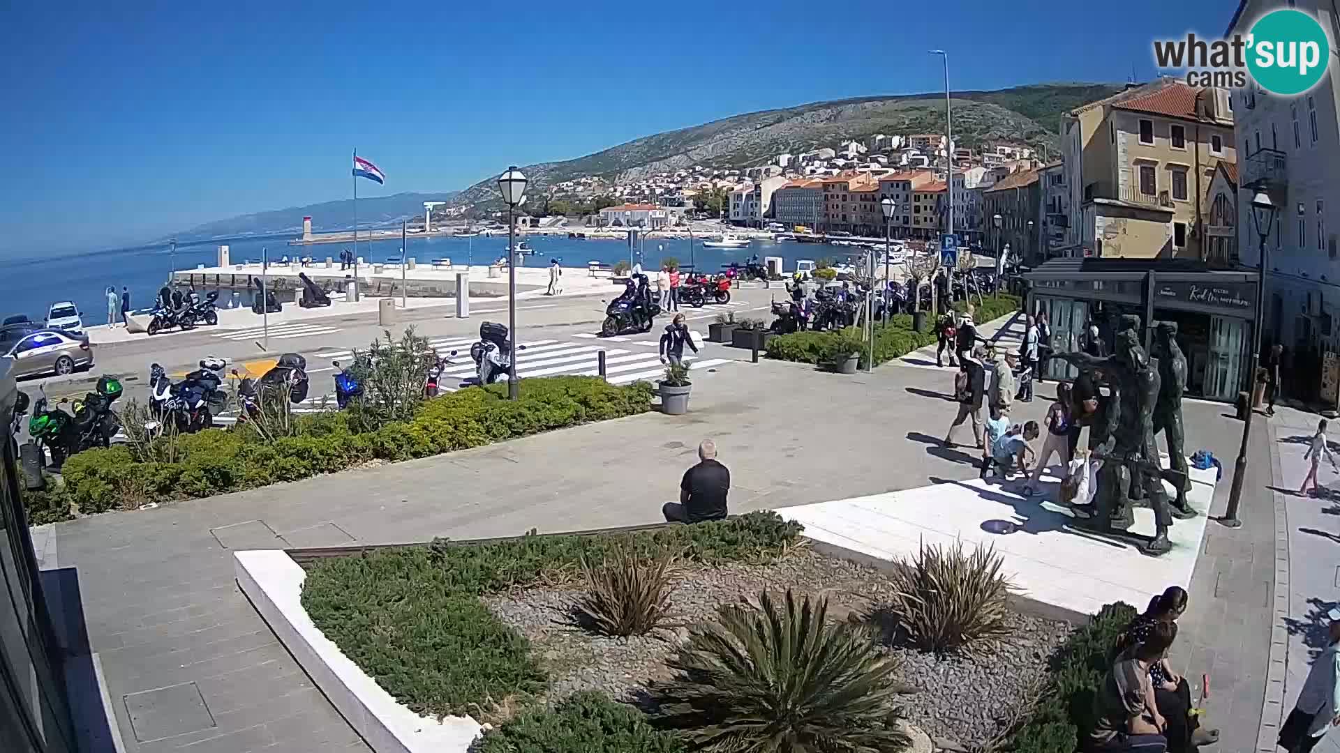 Live-Webcam Senj Riva – direkt am Meer – Kroatien