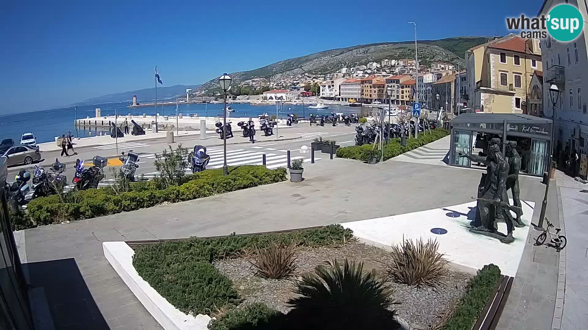 Live webcam Senj riva – fronte mare