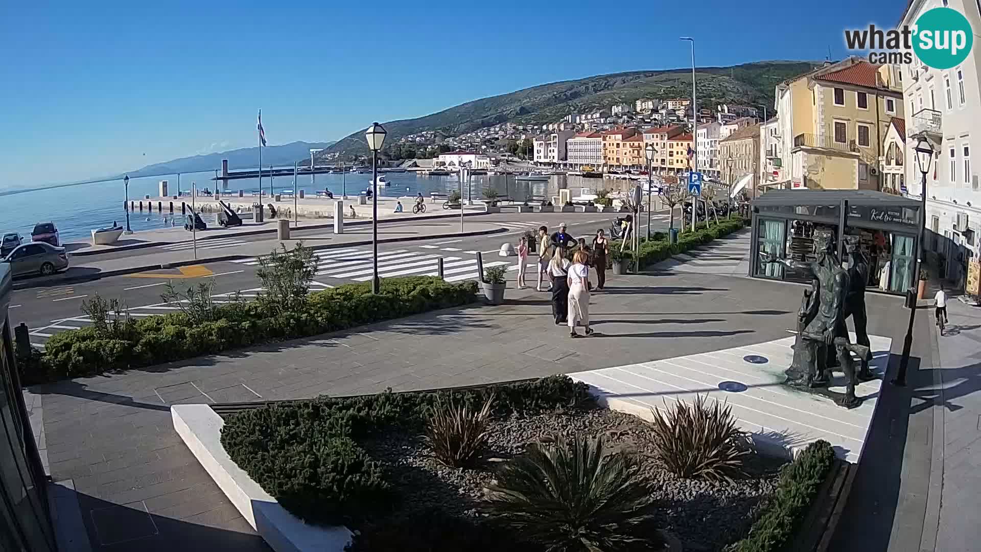 Live-Webcam Senj Riva – direkt am Meer – Kroatien