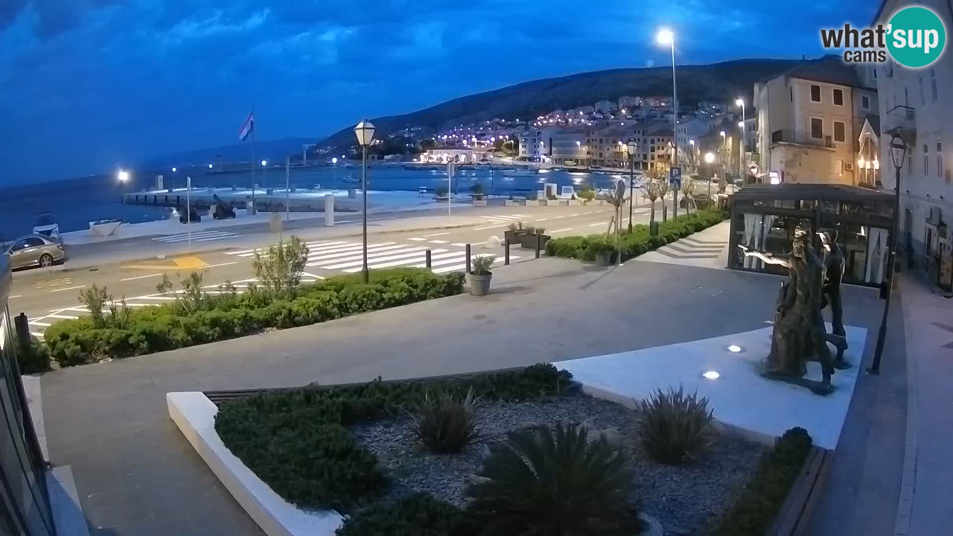 Live webcam Senj riva – fronte mare