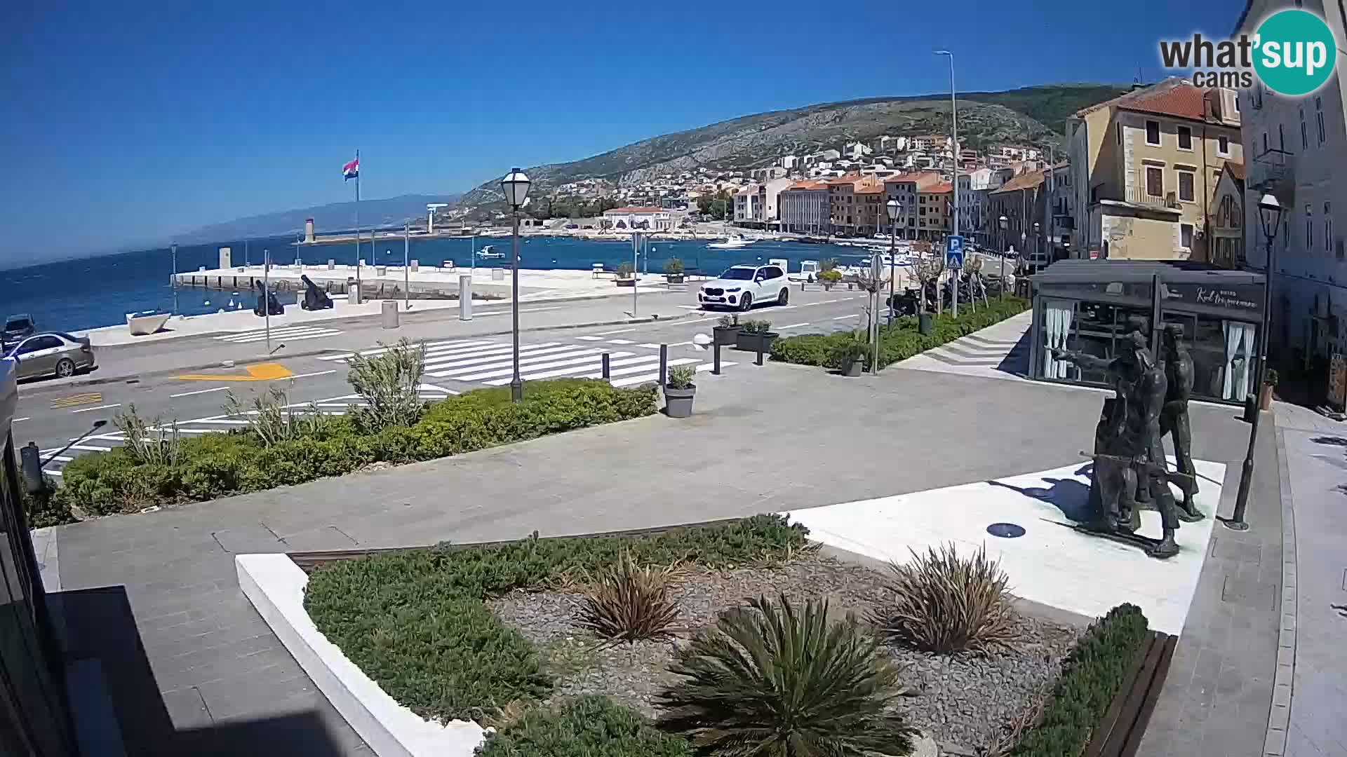 Live webcam Senj riva – seafront – Croatia