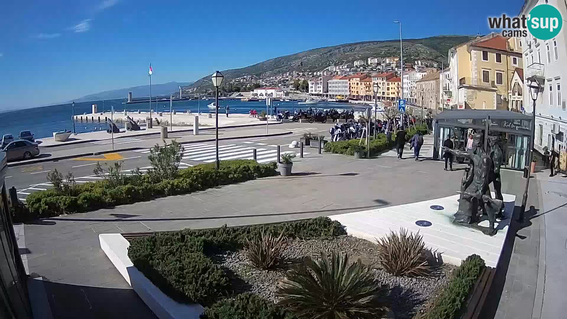 Live-Webcam Senj Riva – direkt am Meer – Kroatien