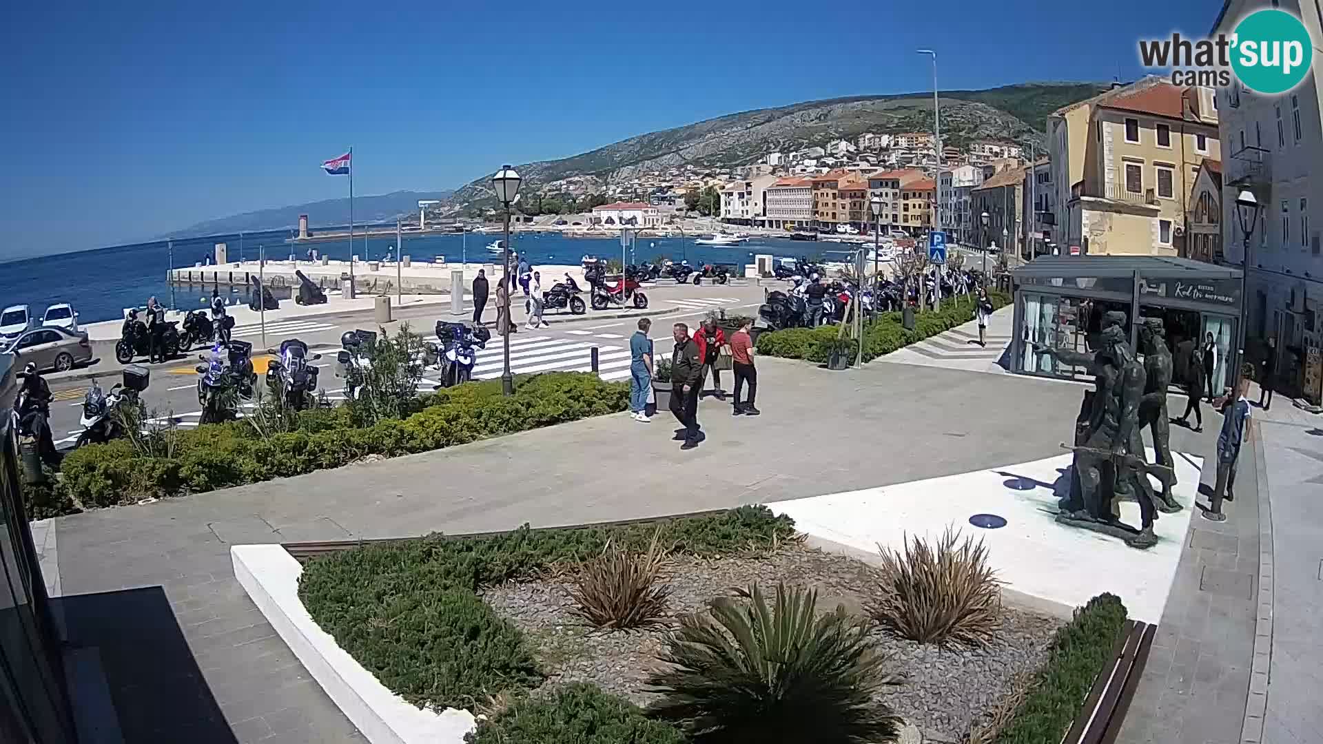 Live webcam Senj riva – fronte mare
