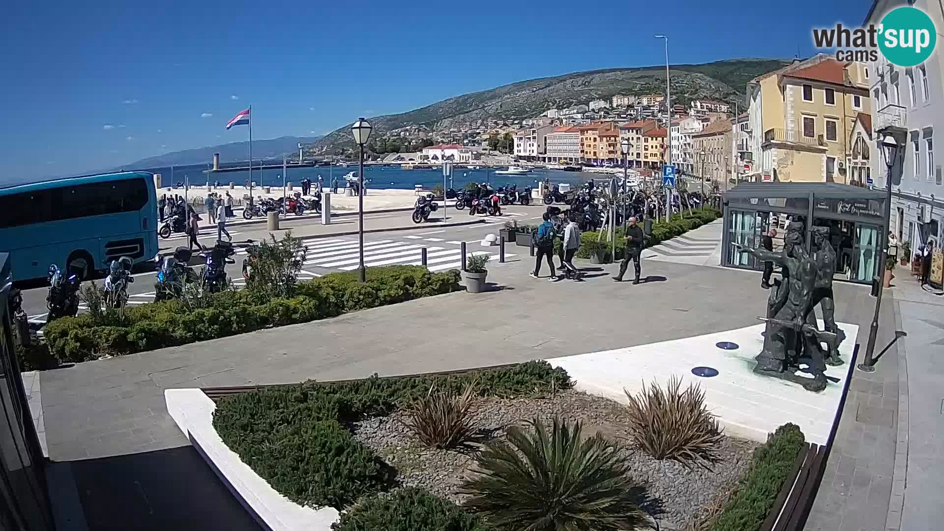 Live webcam Senj riva – seafront – Croatia