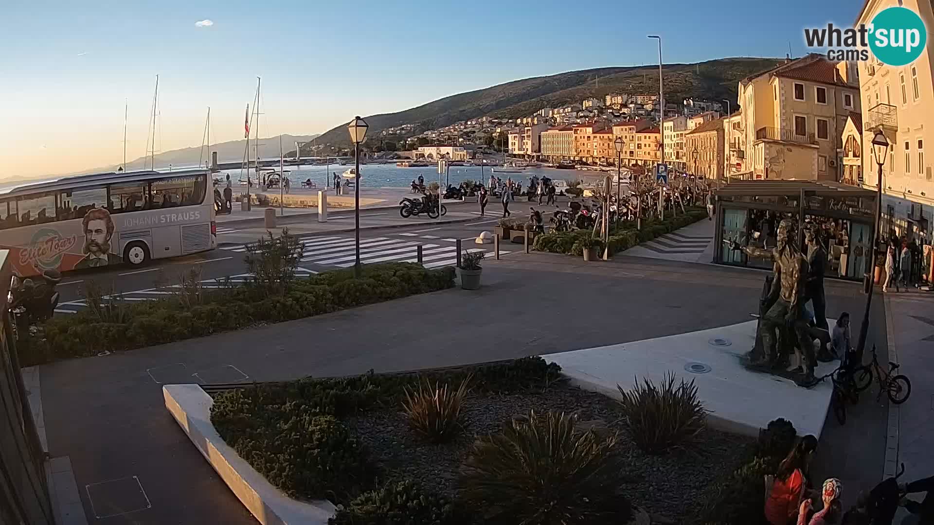 Live webcam Senj riva – fronte mare