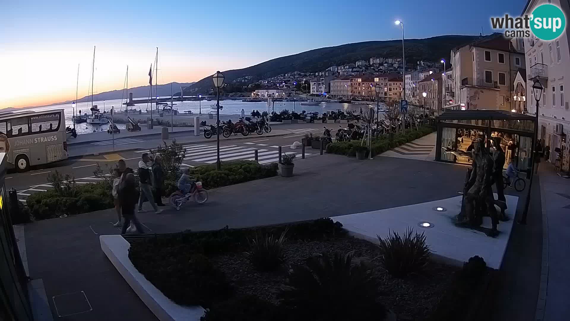 Live webcam Senj riva – fronte mare