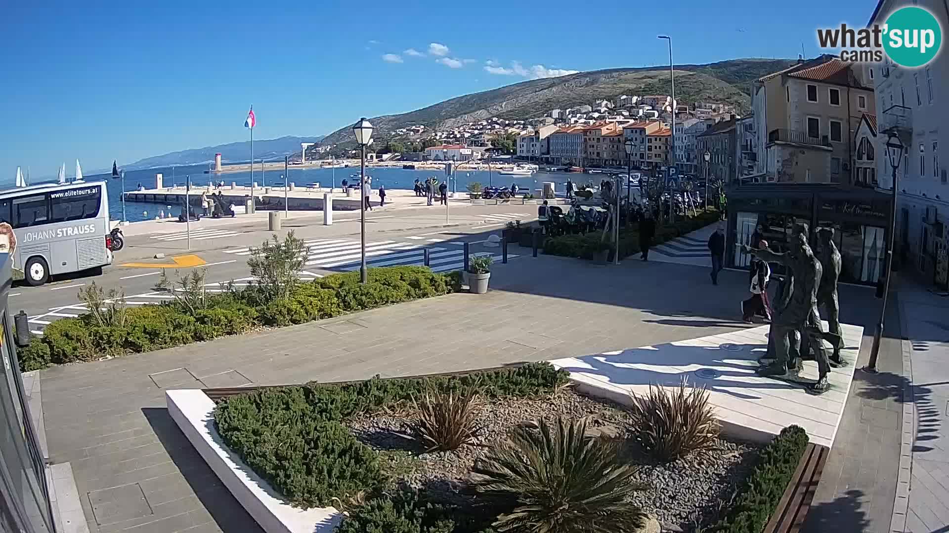 Live webcam Senj riva – seafront – Croatia