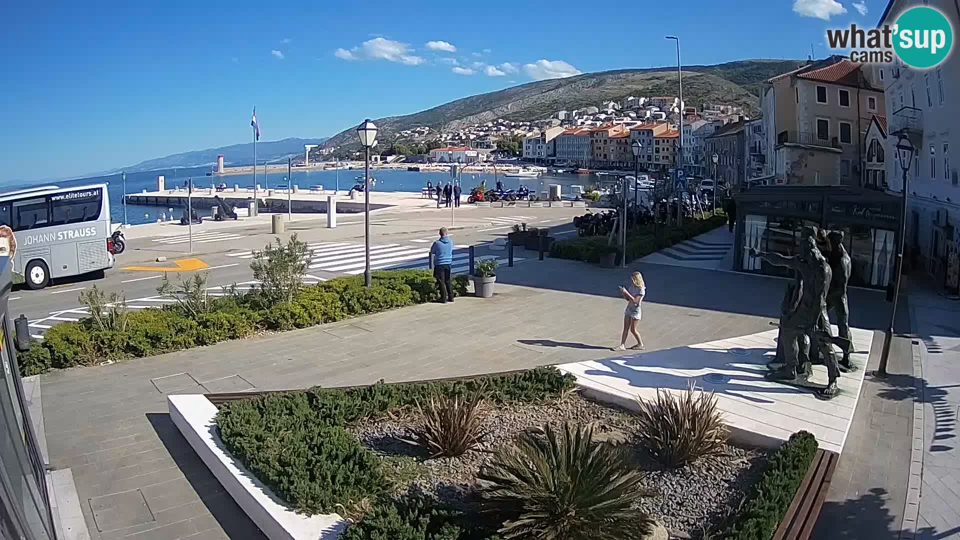 Live-Webcam Senj Riva – direkt am Meer – Kroatien