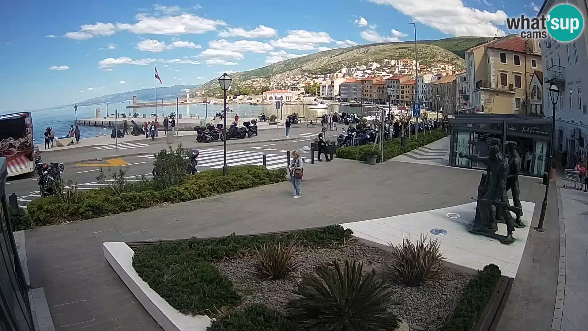 Live-Webcam Senj Riva – direkt am Meer – Kroatien