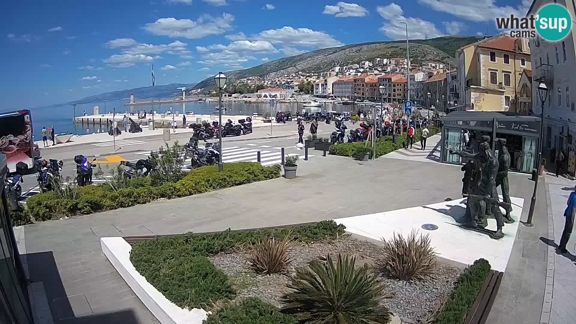 Live webcam Senj riva – fronte mare