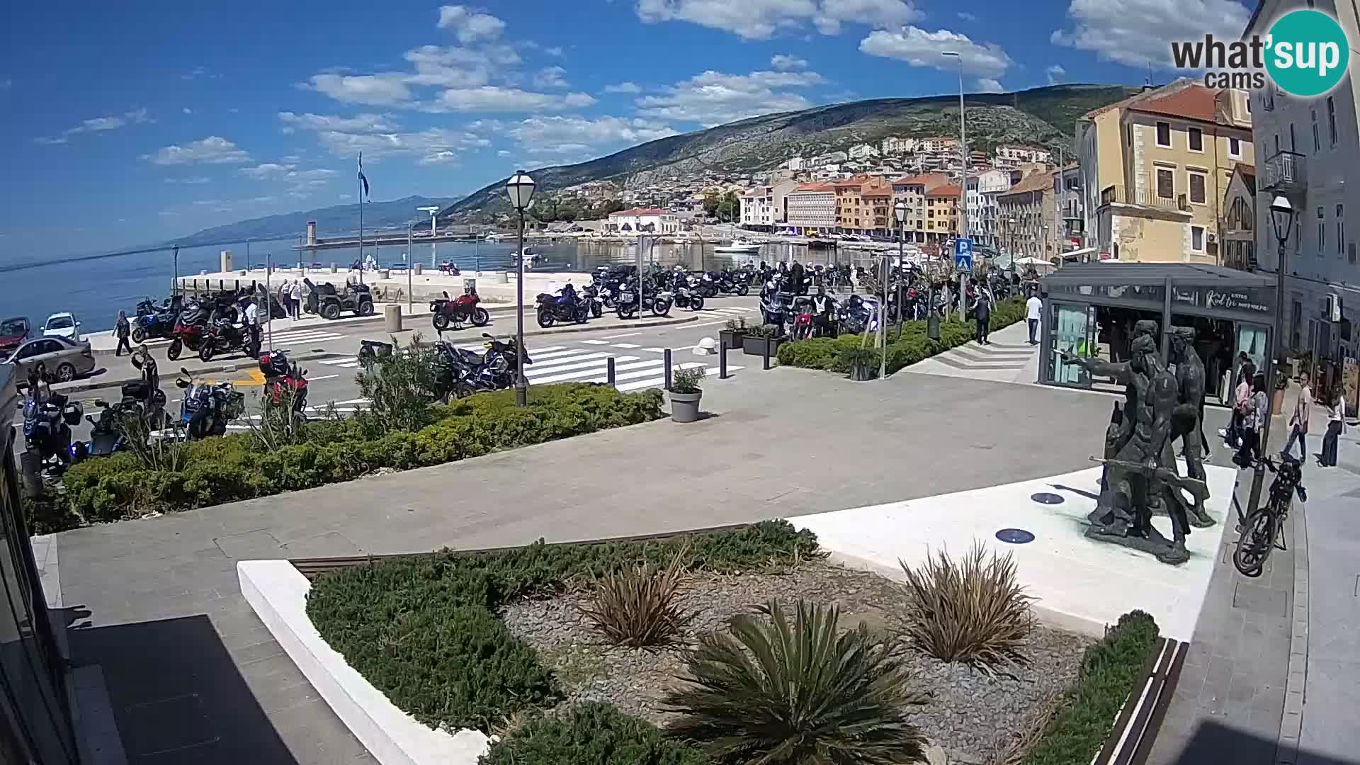 Live webcam Senj riva – fronte mare