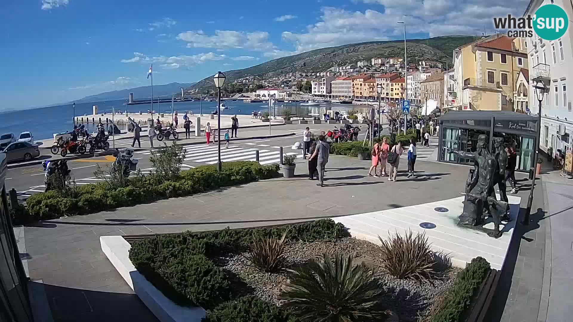 Live webcam Senj riva – seafront – Croatia