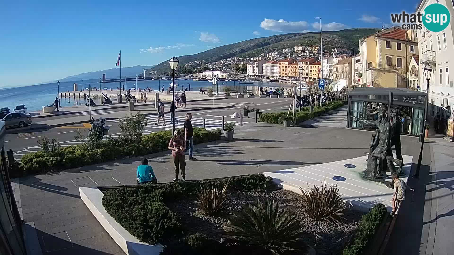 Live webcam Senj riva – seafront – Croatia