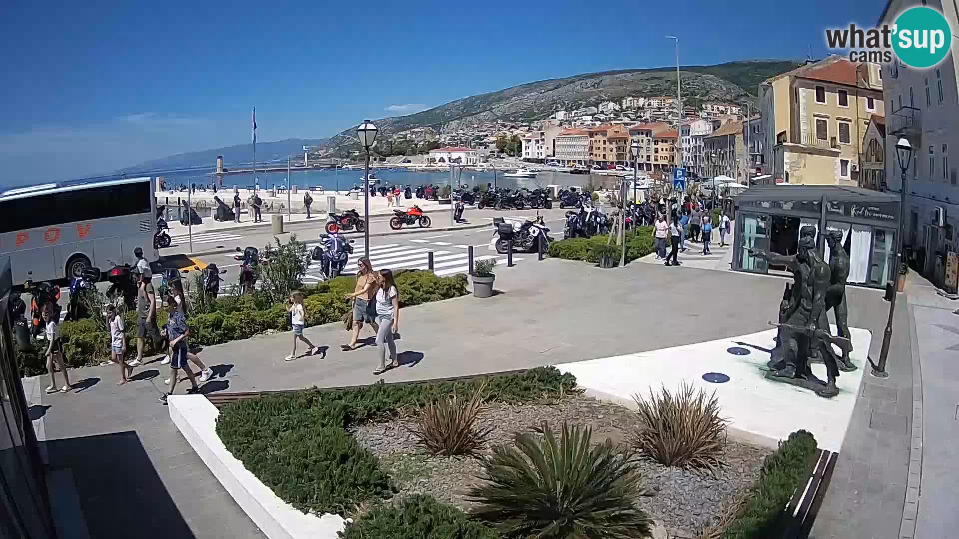 Live-Webcam Senj Riva – direkt am Meer – Kroatien