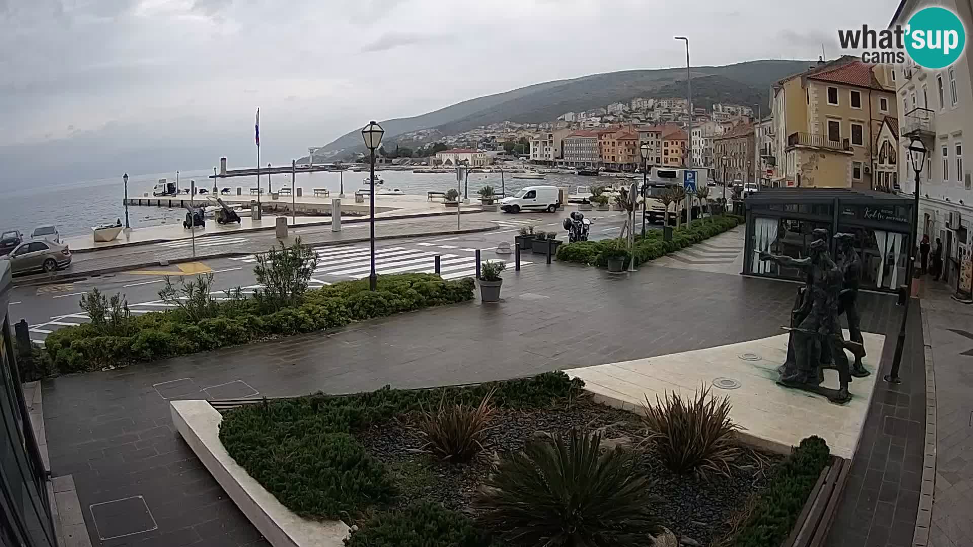 Live-Webcam Senj Riva – direkt am Meer – Kroatien