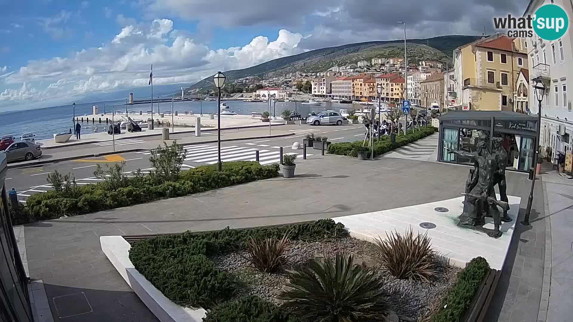 Live webcam Senj riva – fronte mare