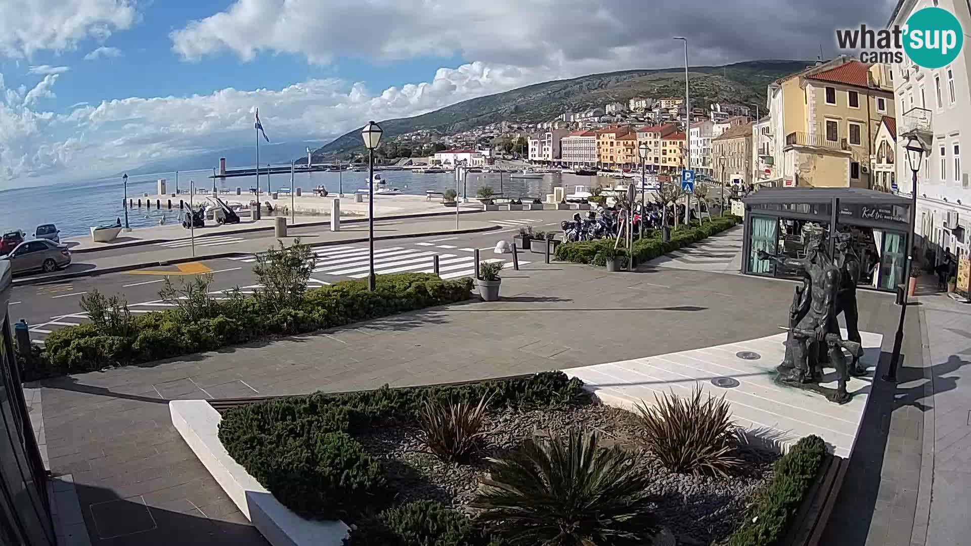 Live webcam Senj riva – fronte mare