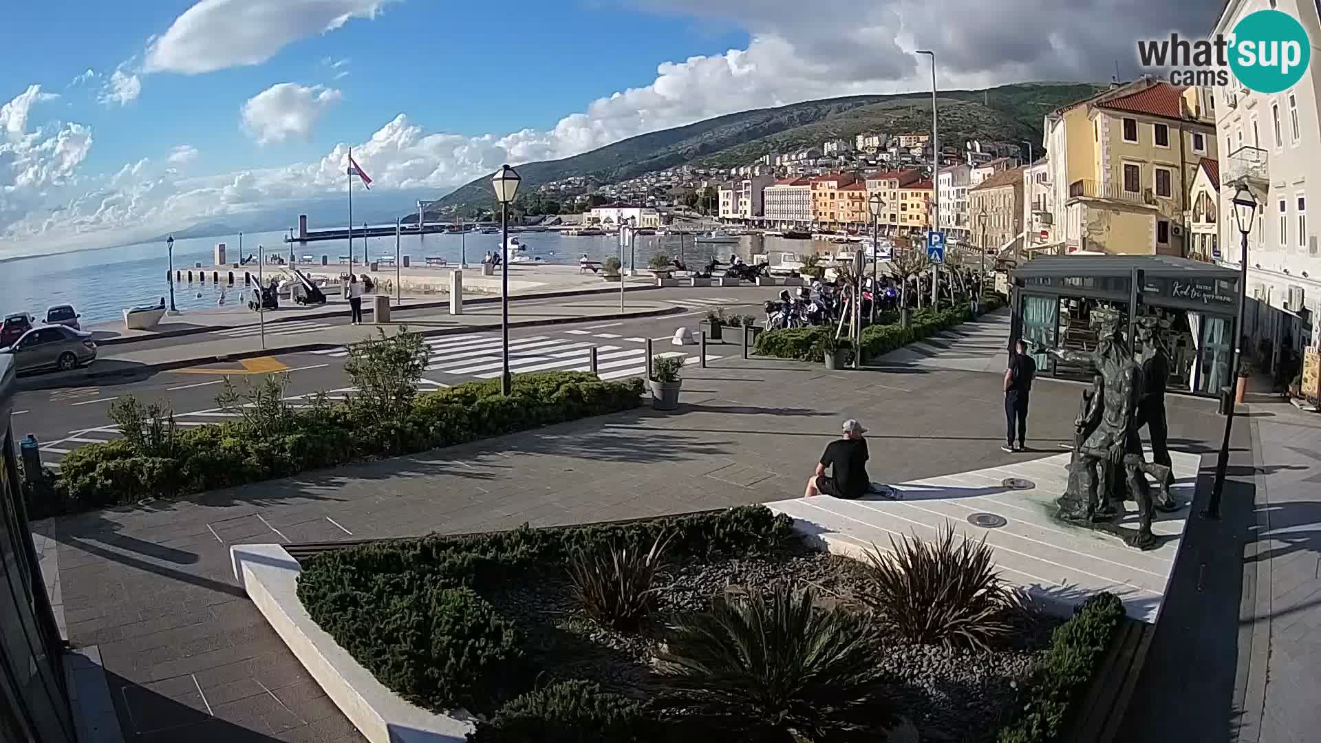 Live webcam Senj riva – seafront – Croatia