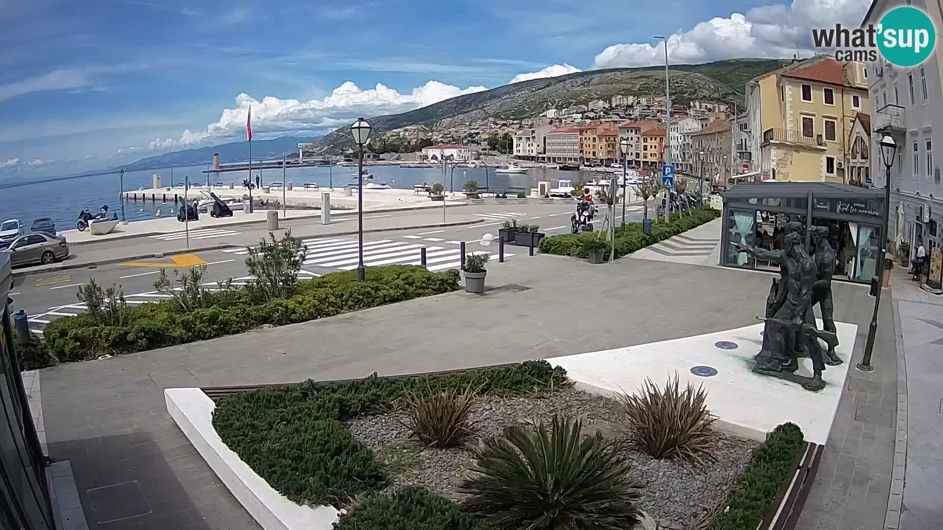 Live webcam Senj riva – seafront – Croatia