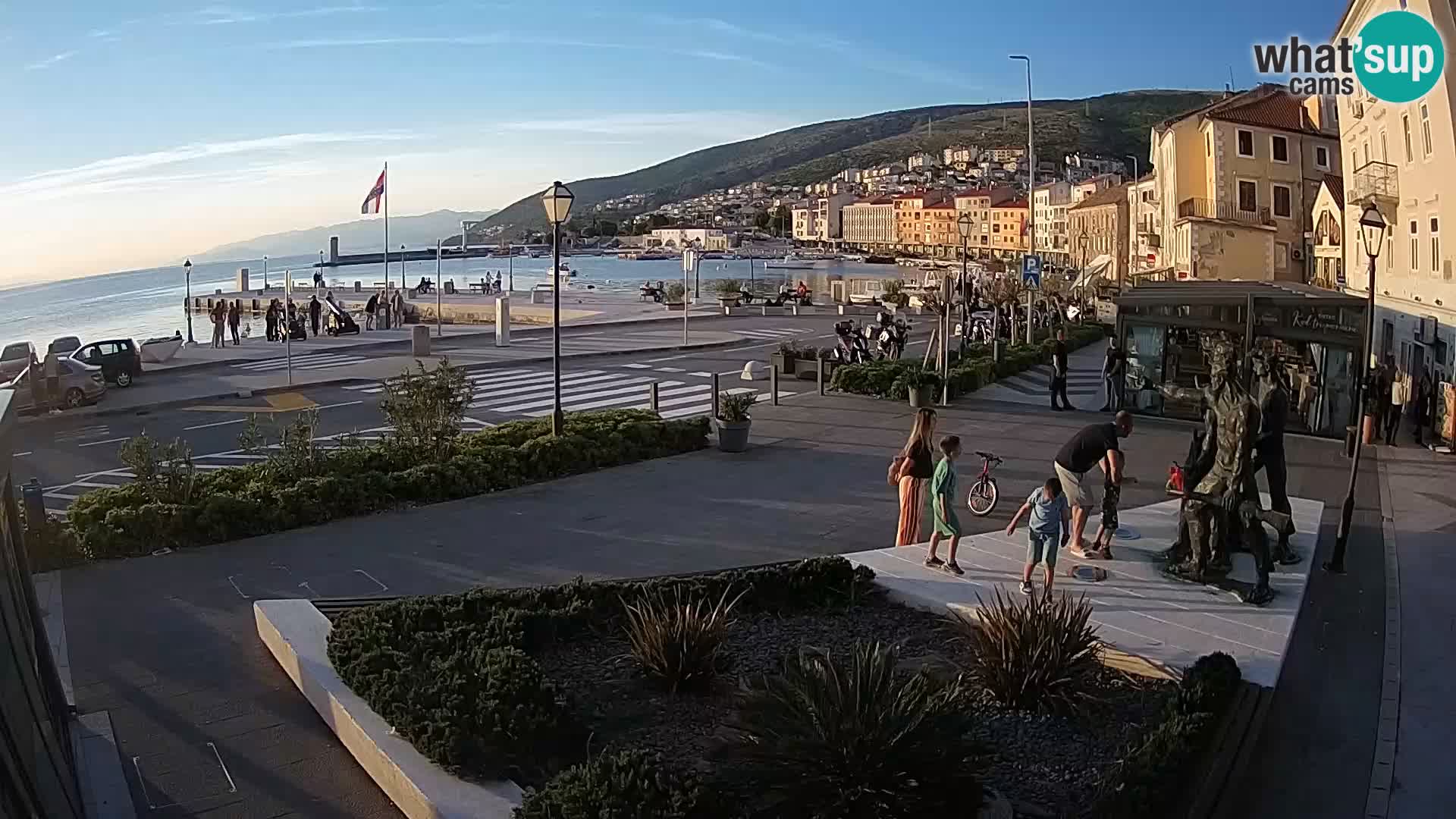 Live-Webcam Senj Riva – direkt am Meer – Kroatien