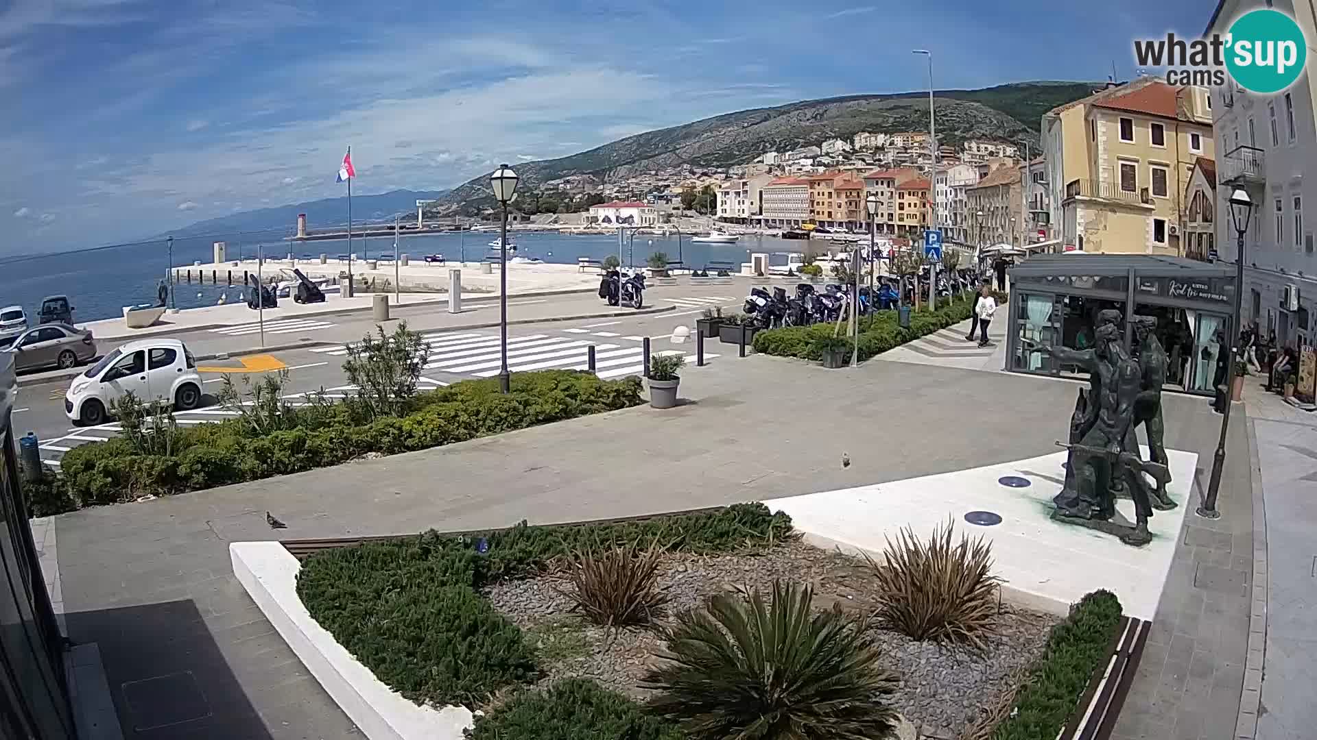 Live-Webcam Senj Riva – direkt am Meer – Kroatien