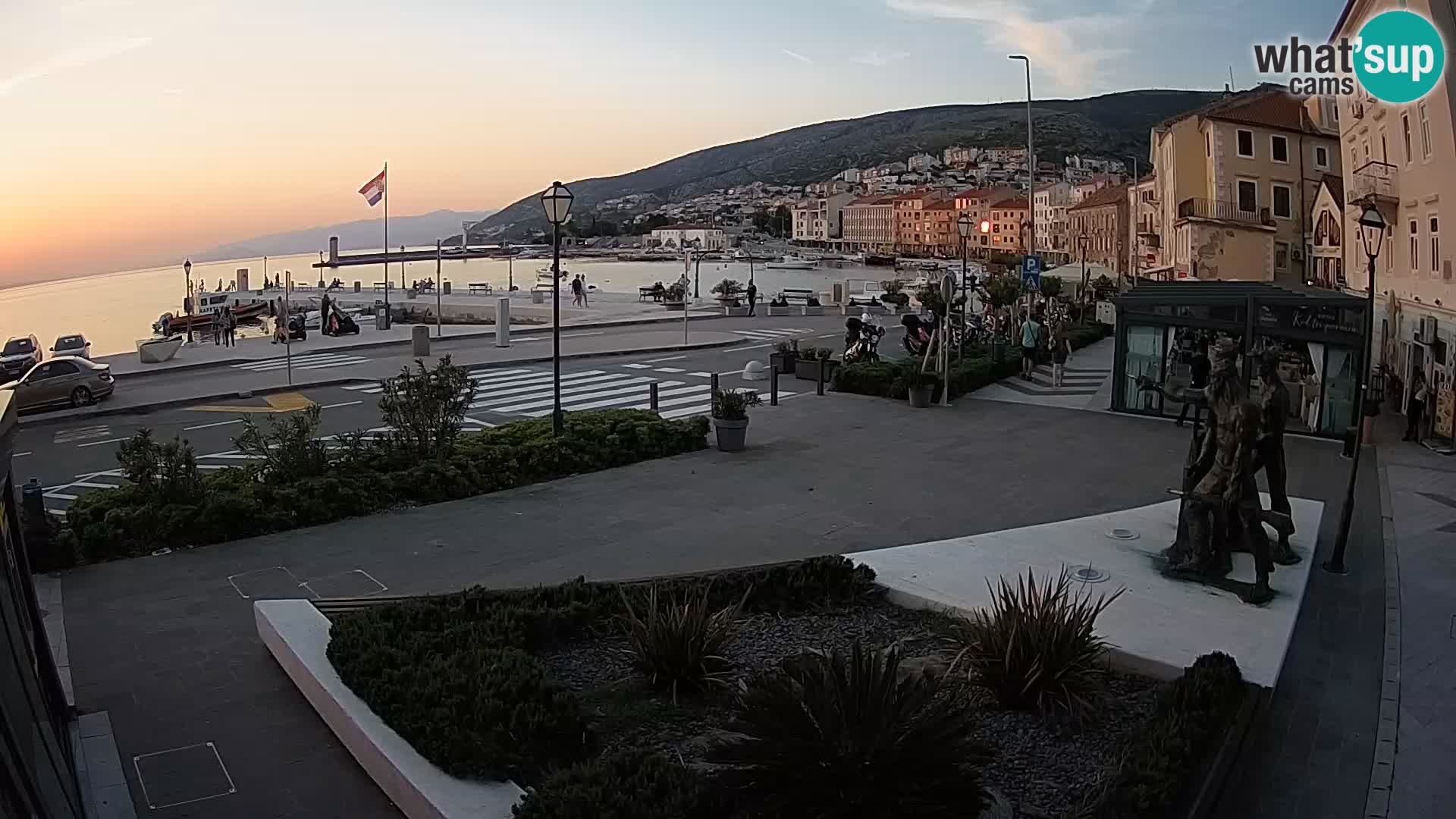 Live-Webcam Senj Riva – direkt am Meer – Kroatien
