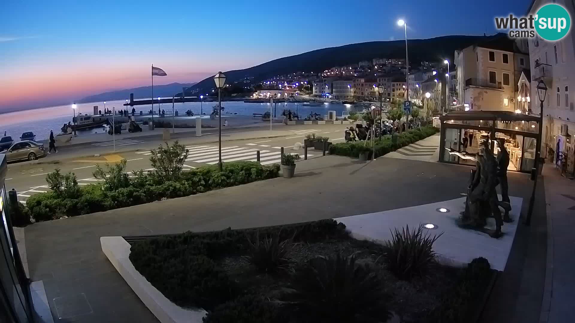 Live-Webcam Senj Riva – direkt am Meer – Kroatien