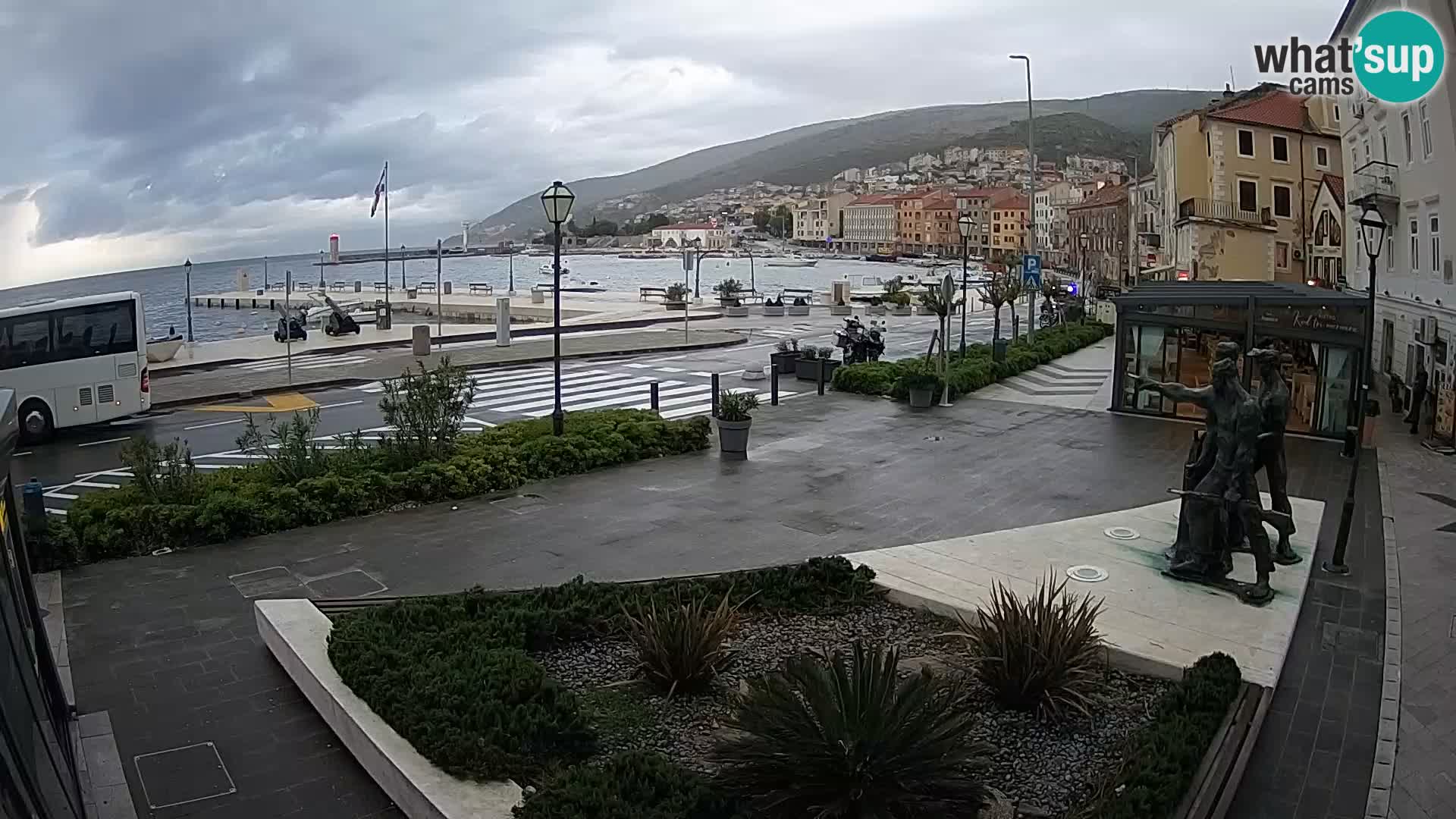 Live webcam Senj riva – fronte mare