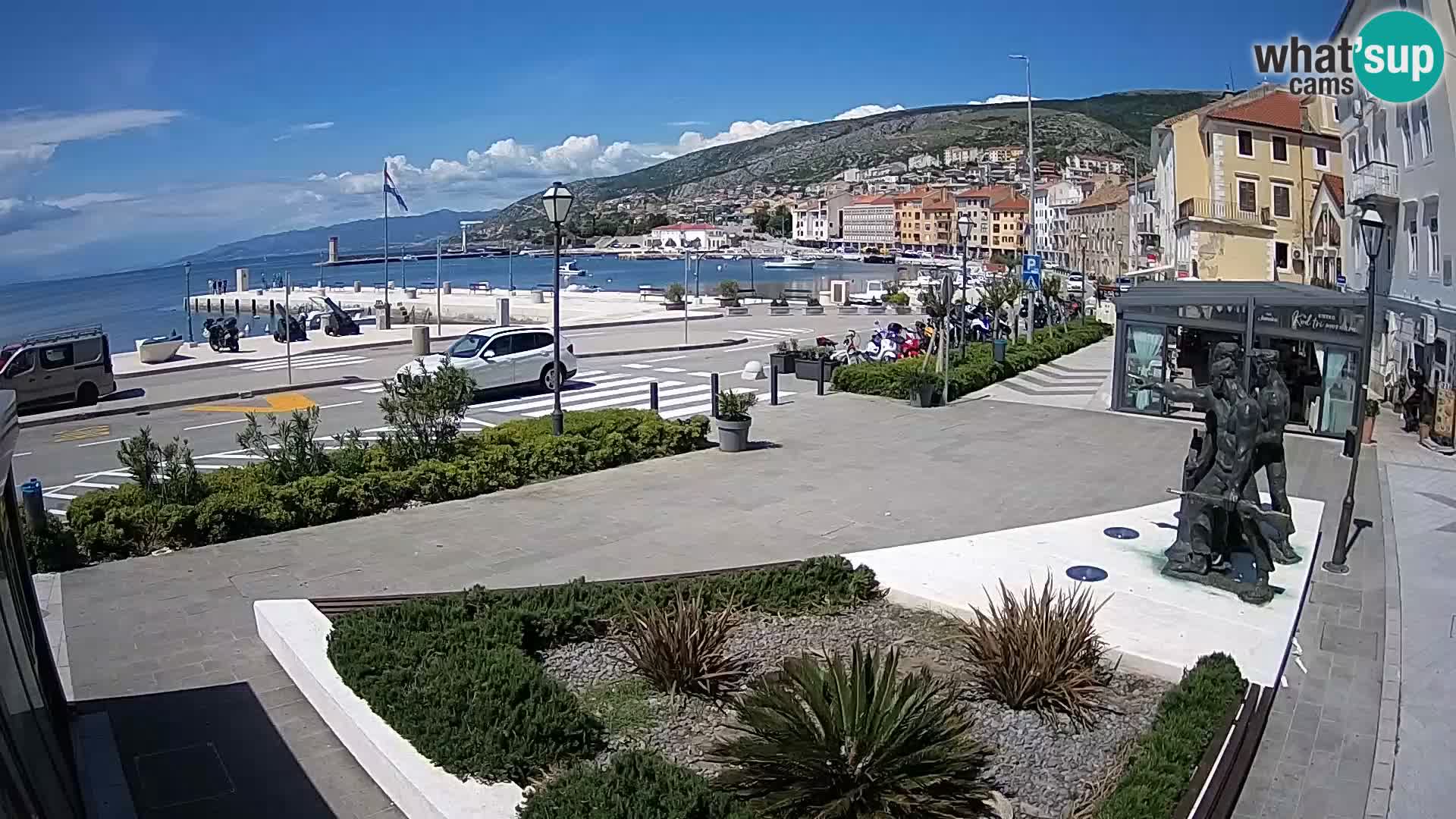 Live webcam Senj riva – fronte mare