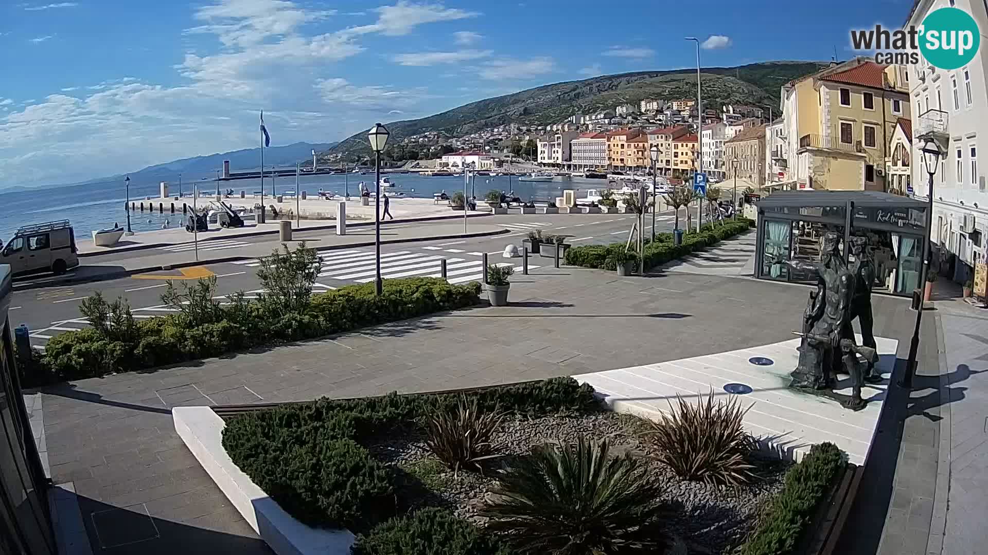 Live-Webcam Senj Riva – direkt am Meer – Kroatien
