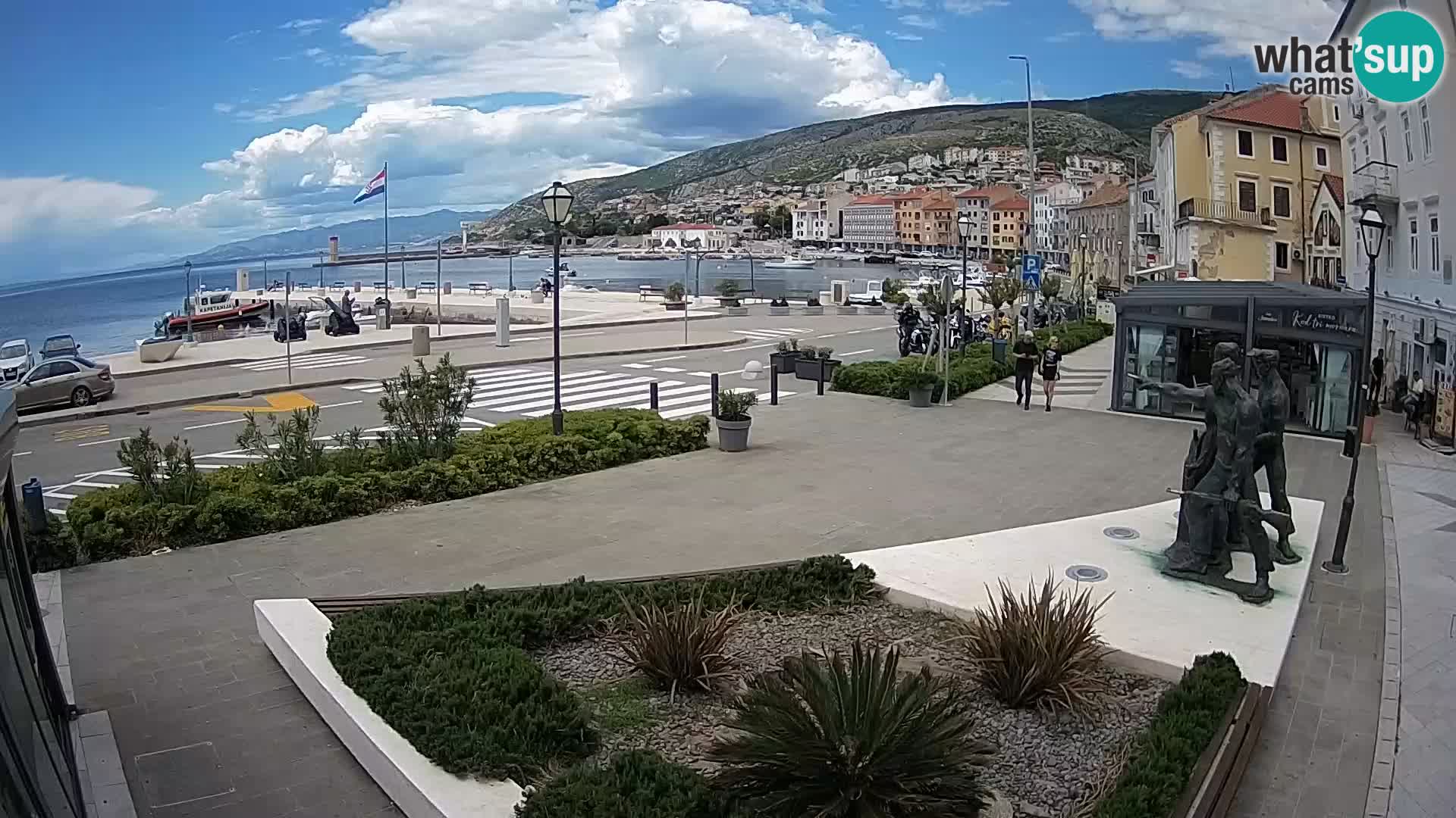 Live-Webcam Senj Riva – direkt am Meer – Kroatien