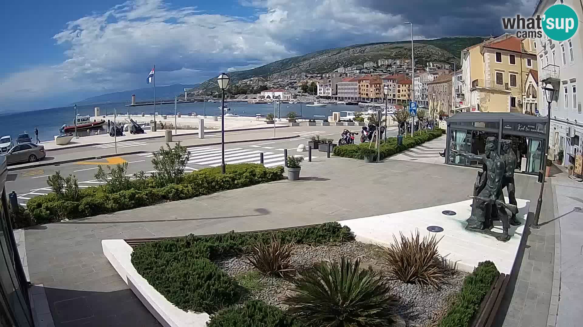 Live-Webcam Senj Riva – direkt am Meer – Kroatien