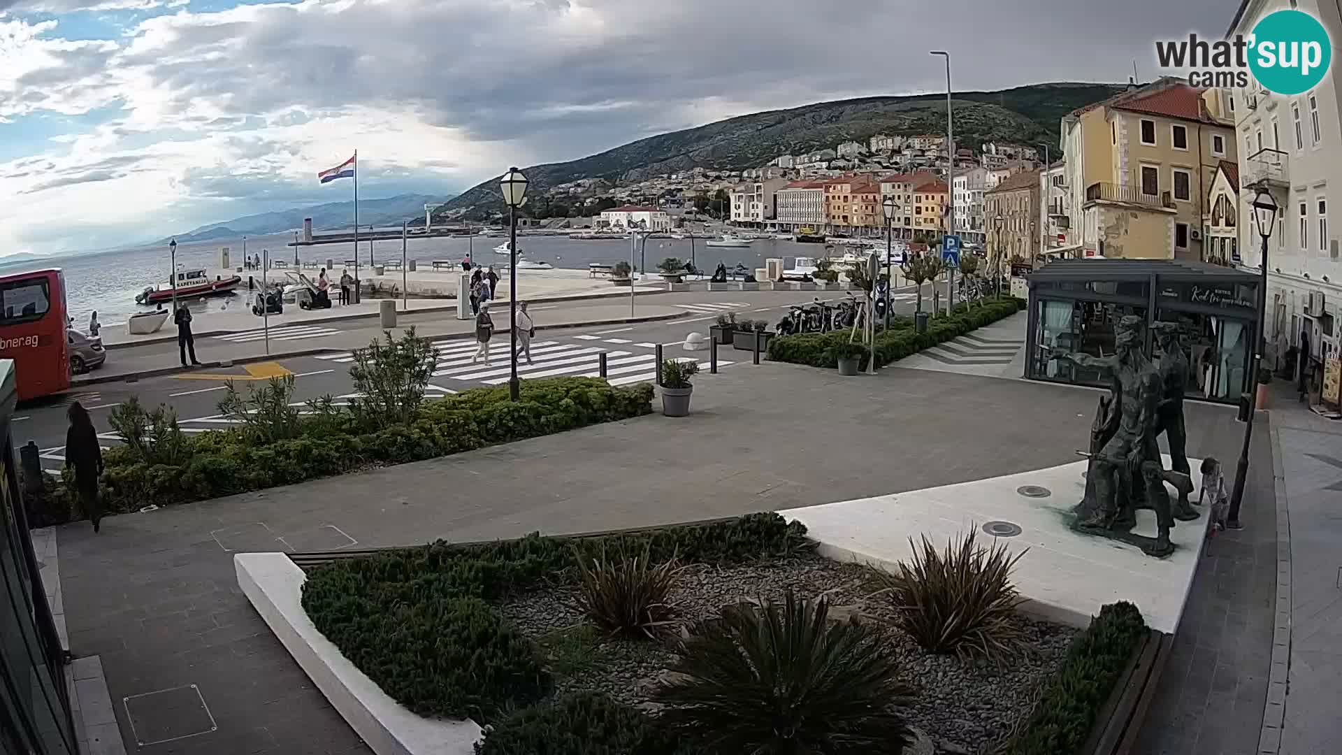 Live webcam Senj riva – fronte mare