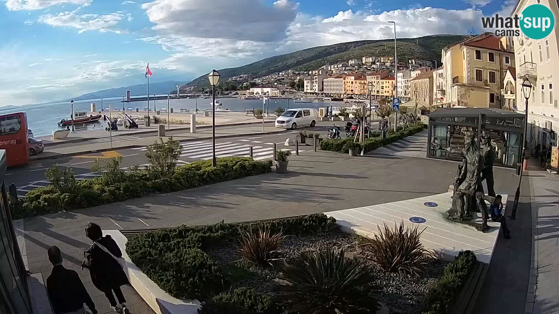 Live-Webcam Senj Riva – direkt am Meer – Kroatien