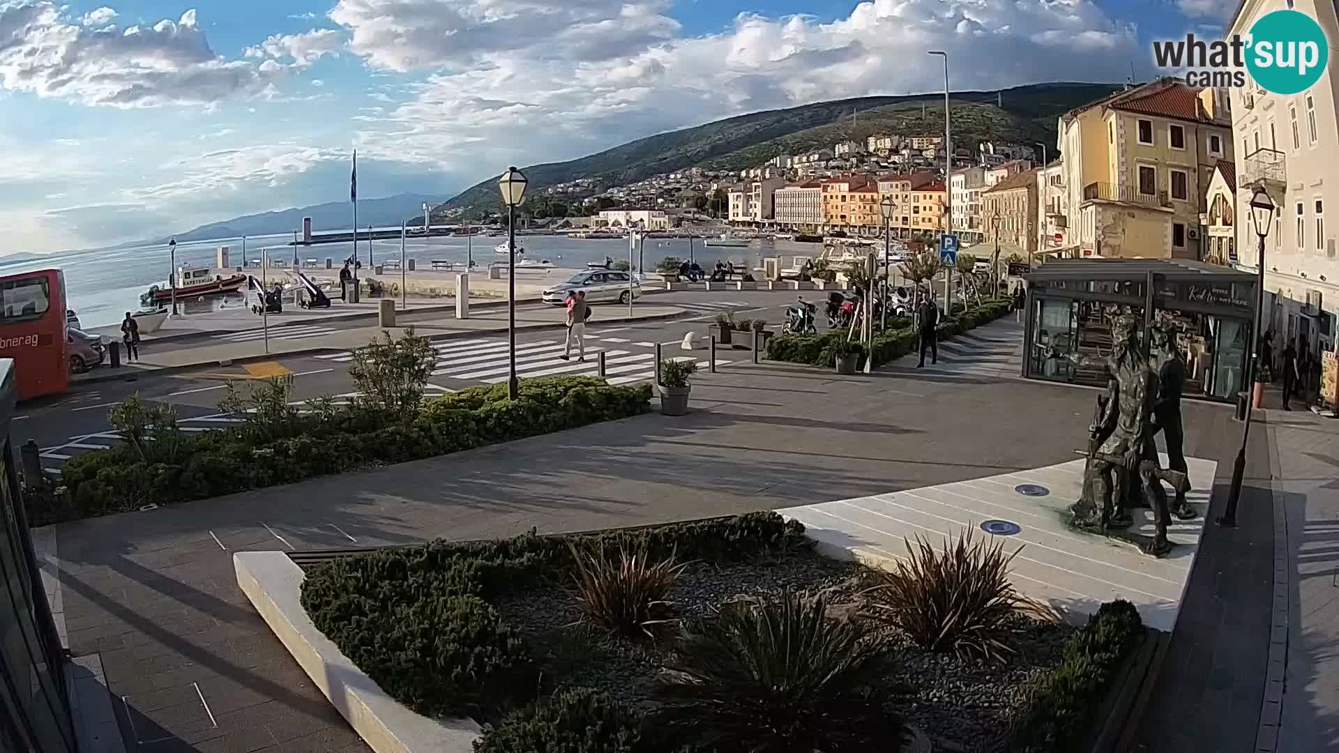 Live-Webcam Senj Riva – direkt am Meer – Kroatien