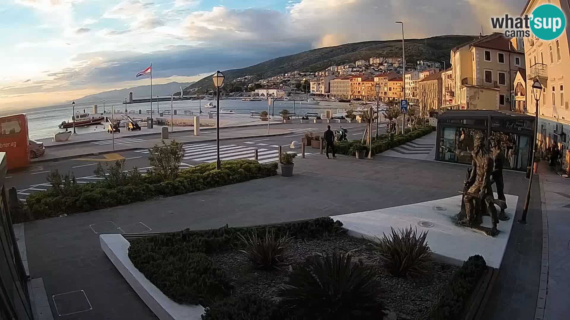 Live-Webcam Senj Riva – direkt am Meer – Kroatien