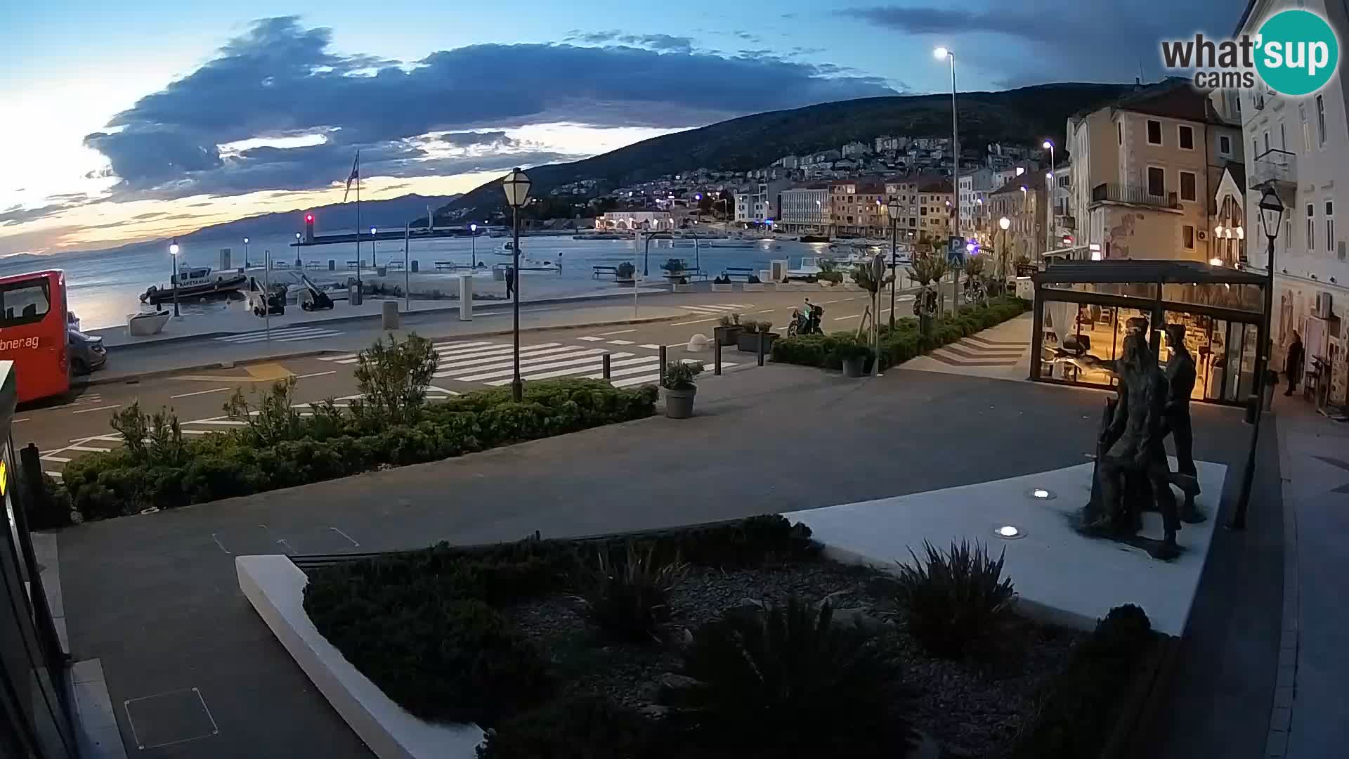 Live-Webcam Senj Riva – direkt am Meer – Kroatien